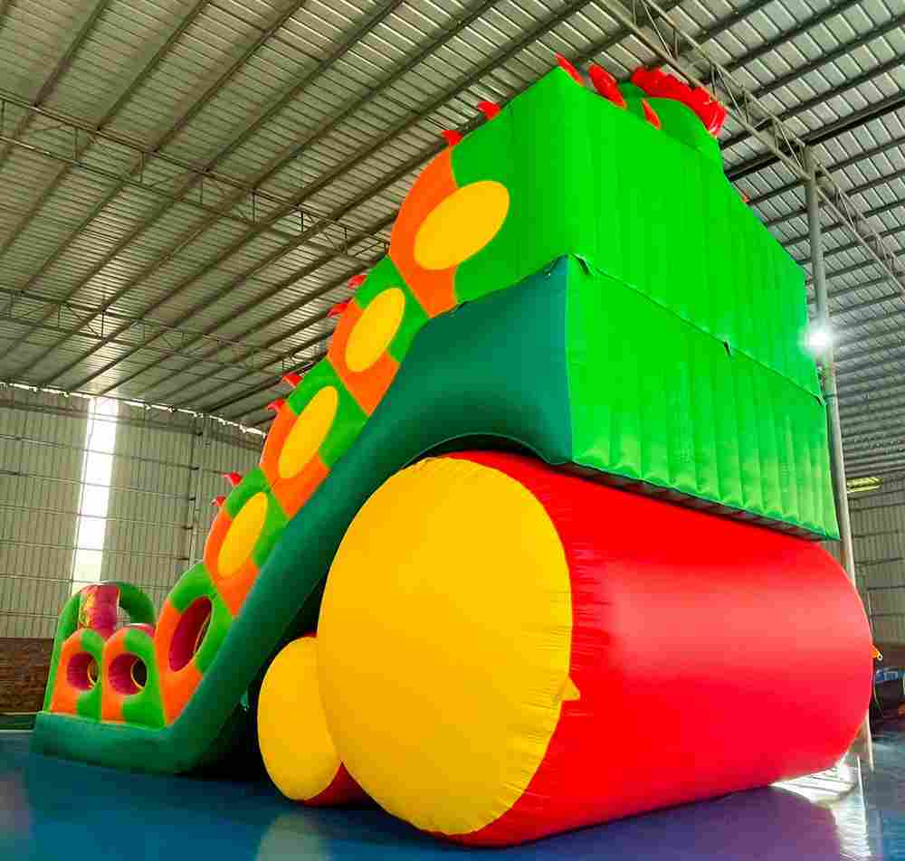 Коммерческий надувной батут-горка «Дракон», 11,5*6*9 м