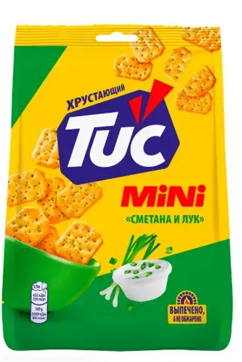 Крекер TUC Снек Мини со вкусом сметаны и лука (Россия) 110г