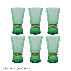 Lenardi 121-024 Набор из 6 стаканов 310мл OLIMP в под.уп.(х4)Стекло