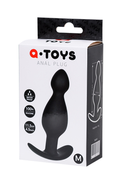 Анальная пробка A-Toys, силикон, M - 11,5 см, Ø 3,5 см