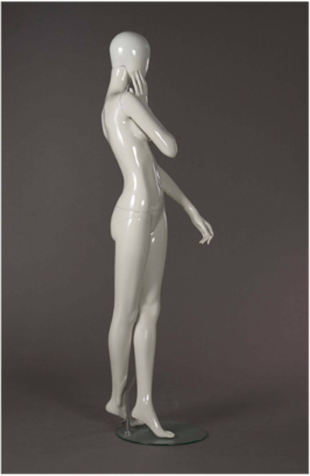 Женский абстрактный манекен Лима 4/Белый матовый