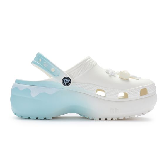 Crocs Classic Platform Clog 'White Blue'