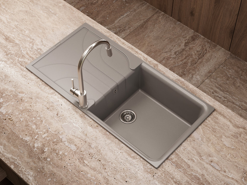 Мойка Omoikiri Yasugata 100-GR Tetogranit | Leningrad grey