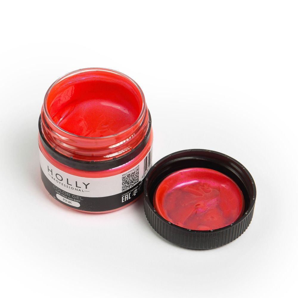 Декоративный гель для лица, волос и тела Color Gel Pink