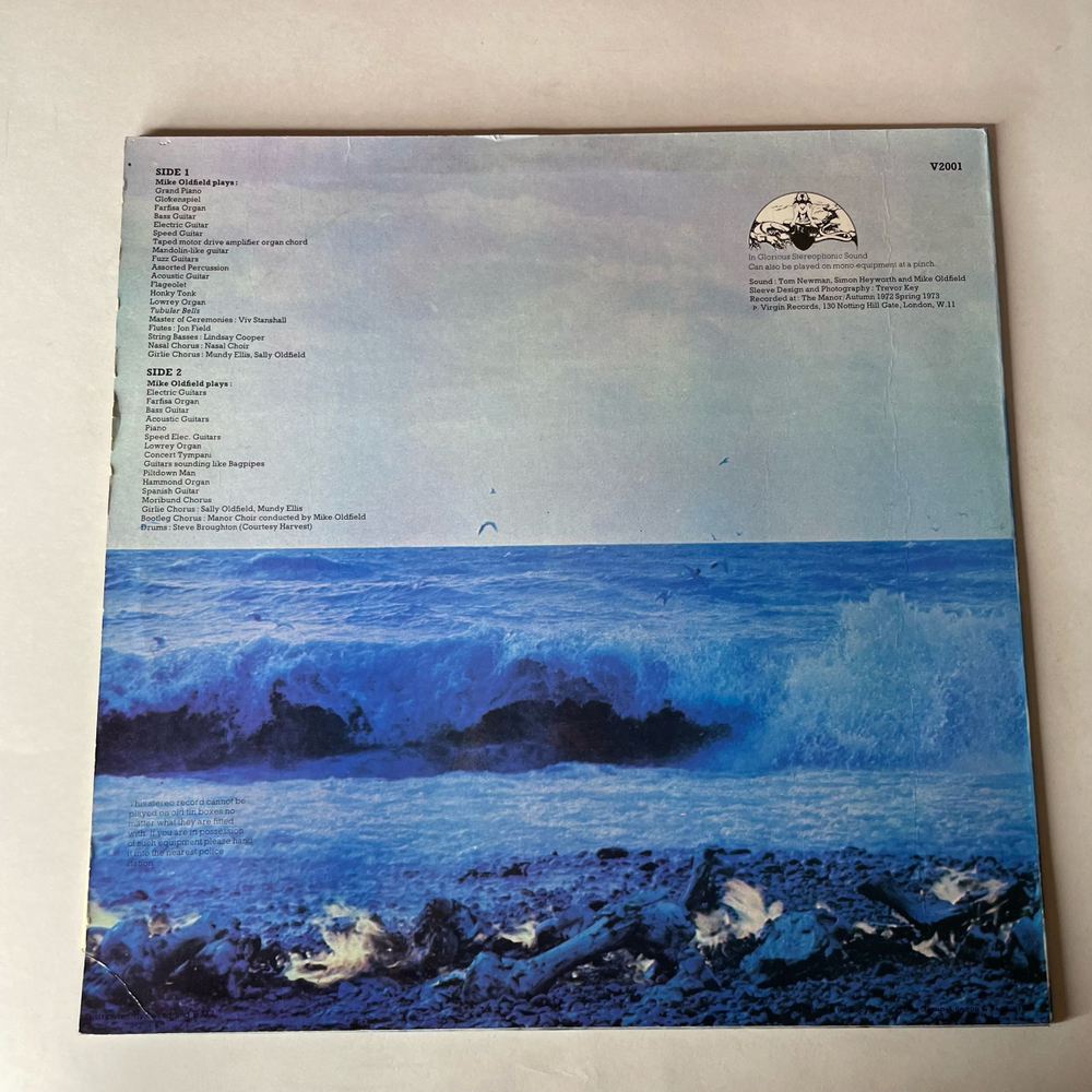 Винтажная виниловая пластинка LP Mike Oldfield Tubular Bells (Англия 1973)