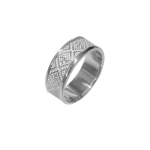 Славянское кольцо-оберег Цветок папоротника МОС-20-15