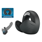 Черное эрекционное виброкольцо Pretty Love Quentin Vibrating Silicone Cock Ring BI-210312Z