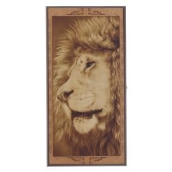 GAEM Игра настольная 2 в 1 ( шашки, нарды) "Лев", L50 W25 H3 см