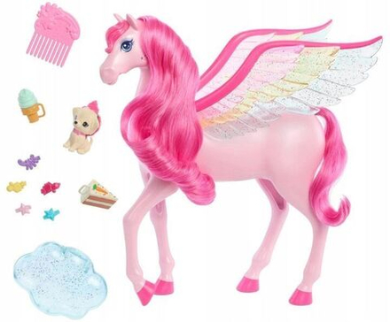 Кукла Barbie Pinch of Magic - Розовый пегас со светом и звуком HLC40