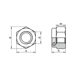 Гайка м8 50 шт самоконтрящаяся DIN 985 оцинкованная