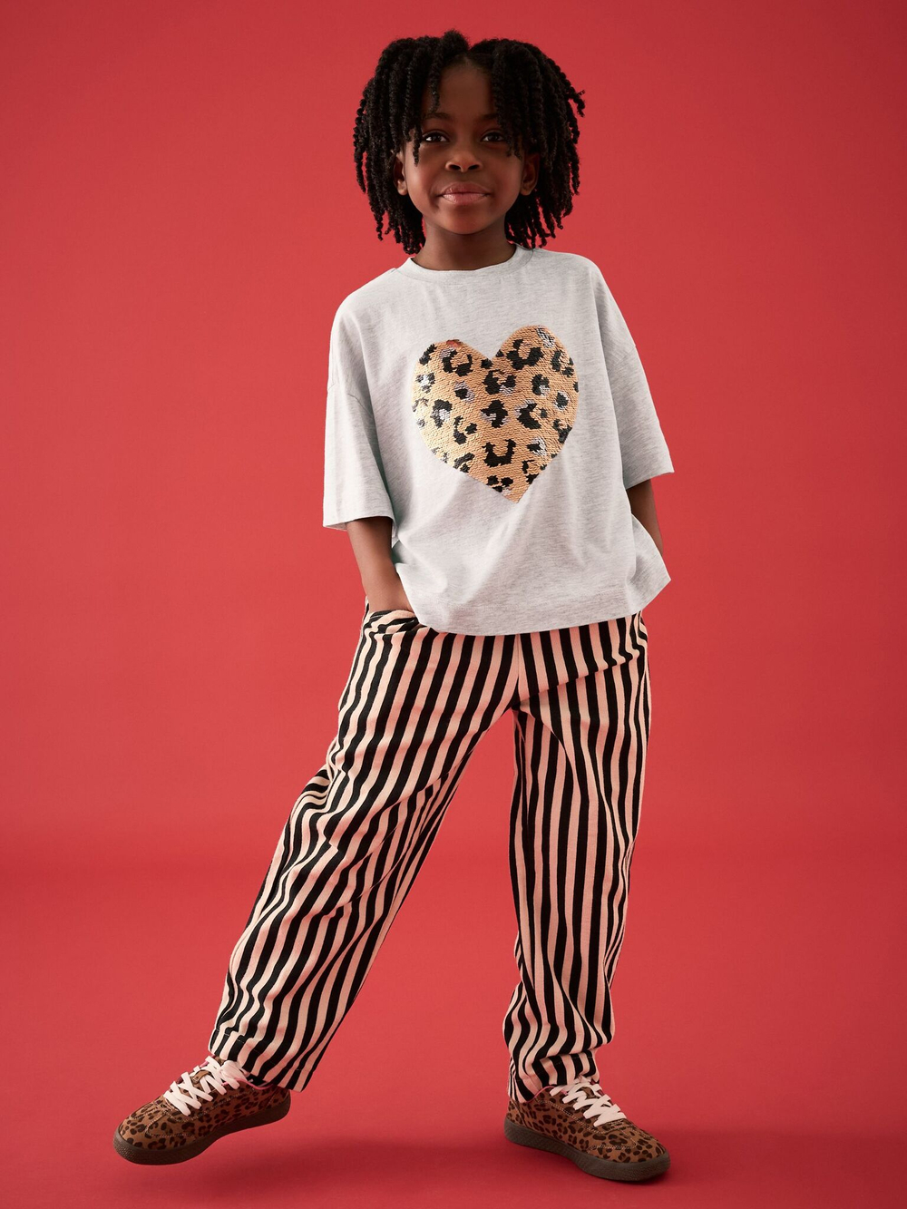 Футболка для девочки Next E44-443, Светло-серый