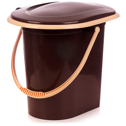 ВЕДРО -ТУАЛЕТ 17 л коричн   АЛЬТЕРНАТИВА