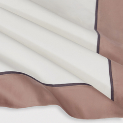 Постельное белье 2 спальное евро макси Сlaire&Caroll Frame белое/капучино