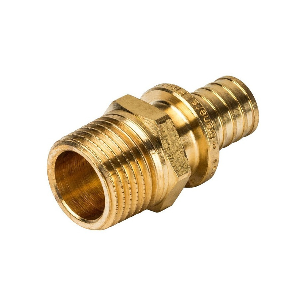 Переход на наружную резьбу STOUT - 16 x 1/2" (для труб из сшитого полиэтилена)