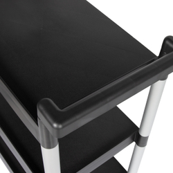 OPT-809D Тележка пластиковая, 3 полки