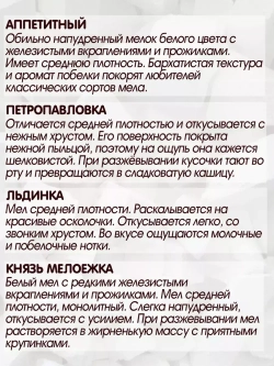 Мел для еды, пищевой, съедобный 1250гр.