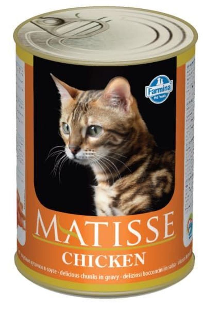 Корм влажный Matisse Chicken, 405г с кур. д/взр. кошек