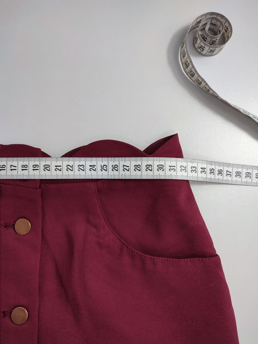 Юбка бордо на пуговицах 42 размер