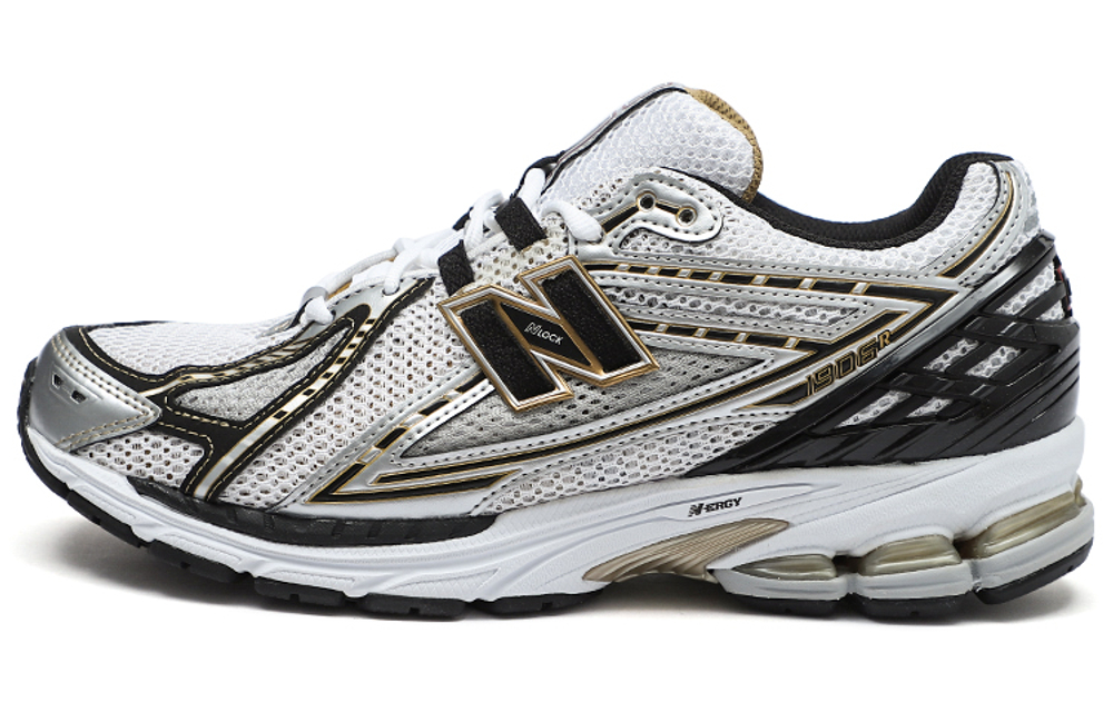 New Balance NB 1906R Trendy Retro Versatile Mesh Textile Synthetic Leather Low-Top Running Shoes Unisex White Silver