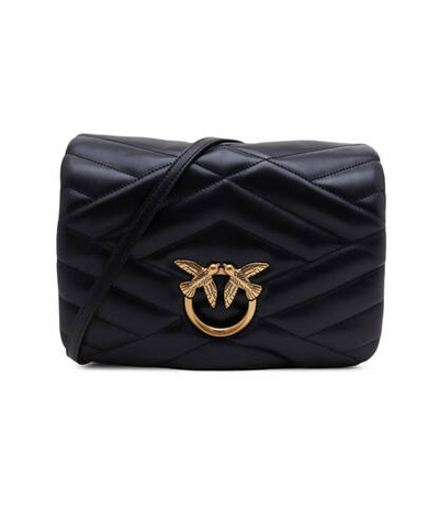 Кожаная сумка-мессенджер LOVE CLICK PUFF CLASSIC SHEEP Pinko - черный(101585 A1ET)