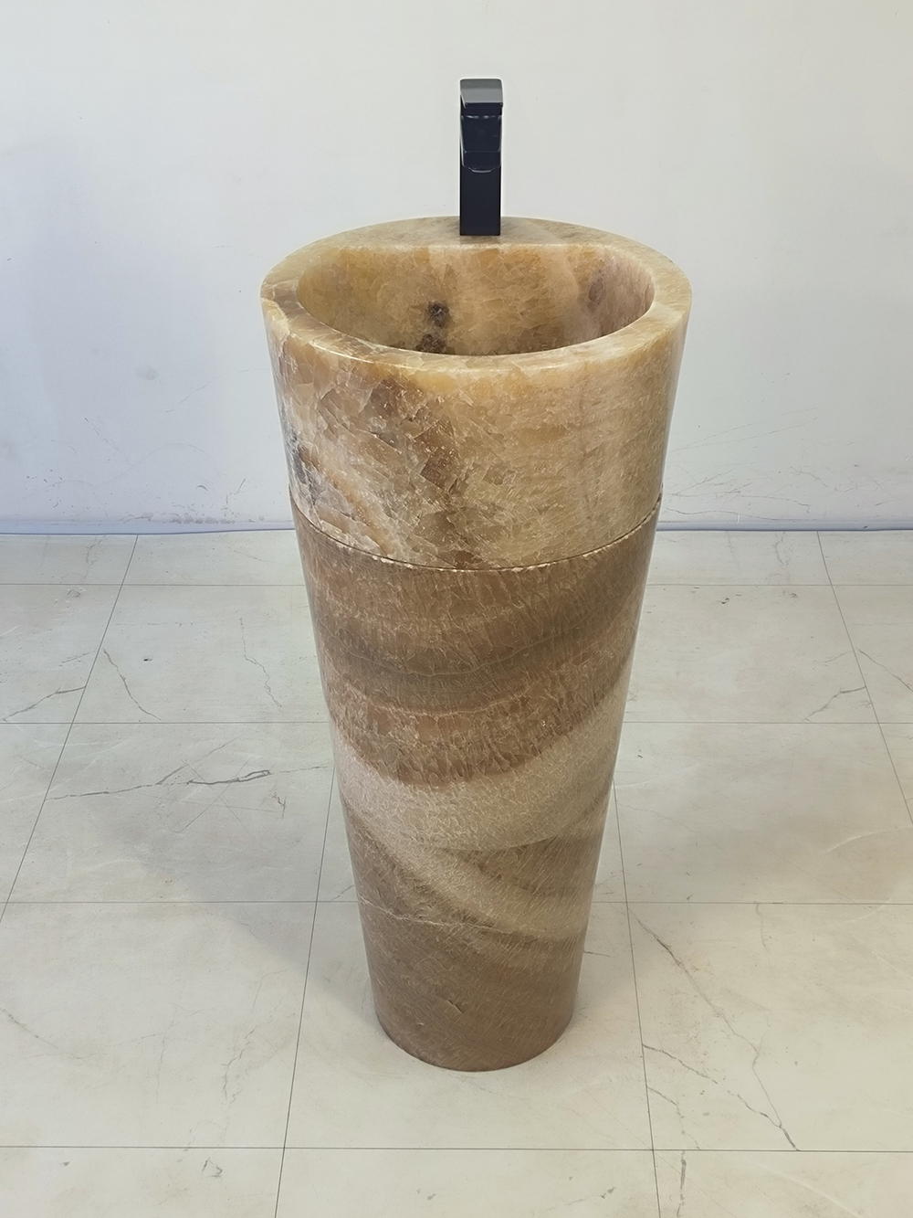 Раковина напольная из оникса Sunset ON-61348 (40*40*90)