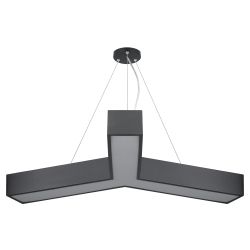 Светильник LED ЭРА Geometria SPO-143-B-40K-056 Igrek 56Вт 4000K 4500Лм IP40 900*80 черный подвесной драйвер внутри