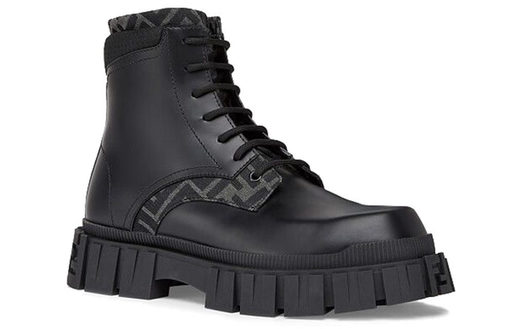 FENDI Force Lace-Up Ankle Boots