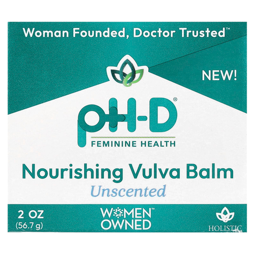 pH-D Feminine Health, Питательный бальзам для вульвы, без запаха, 56,7 г (2 унции)