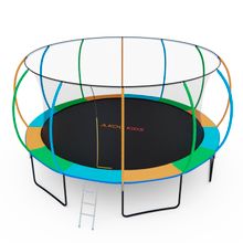 Батут с сеткой DFC A.KOU KIDS 16ft с лестницей (2 короба)
