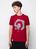 Футболка бордовая Jimi Hendrix