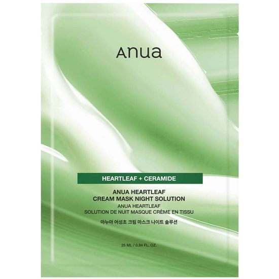 Anua Тканевая маска укрепляющая - Heartleaf Cream Mask Night Solution 25 мл