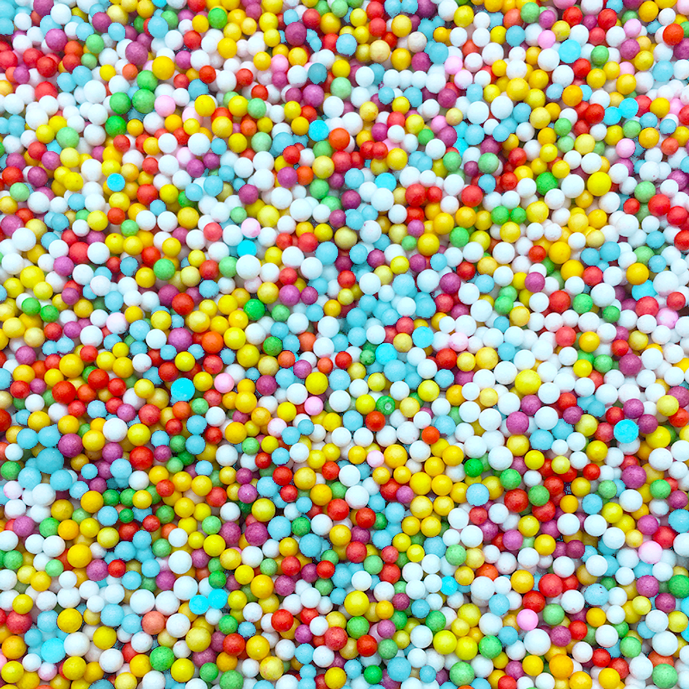 Шарики пенопласт, 500 мл, Ассорти, 2-4 мм, 10 гр.