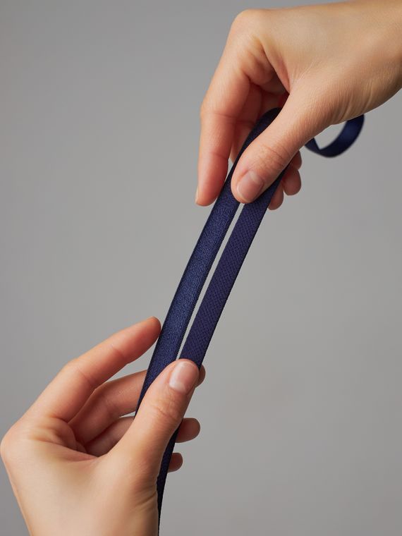 061 740/10 Бретель глянец Lauma 10 мм, темно-синий 061