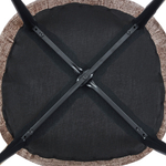 Стул LA ALTA VIENNA коричневый велюр, каркас черный