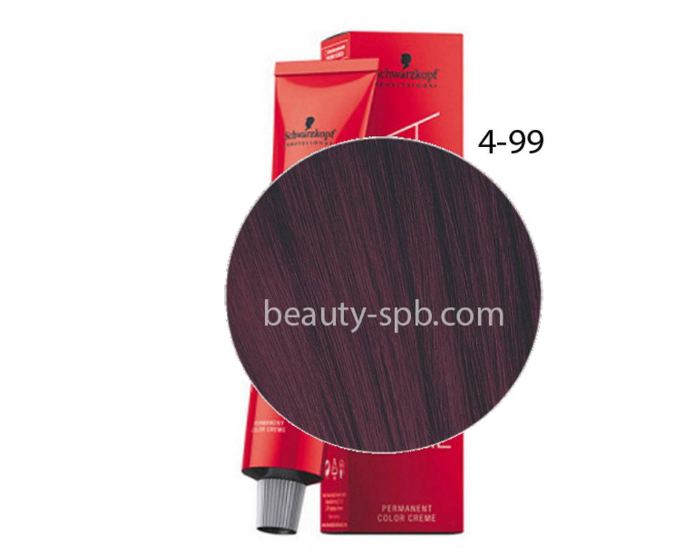 Schwarzkopf Professional краска для волос Игора Royal цвет 4-99 Средний коричневый фиолетовый экстра 60мл