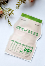 Йогуртовая маска для лица с экстрактом яблока A'PIEU Real Big Yogurt One-Bottle Apple