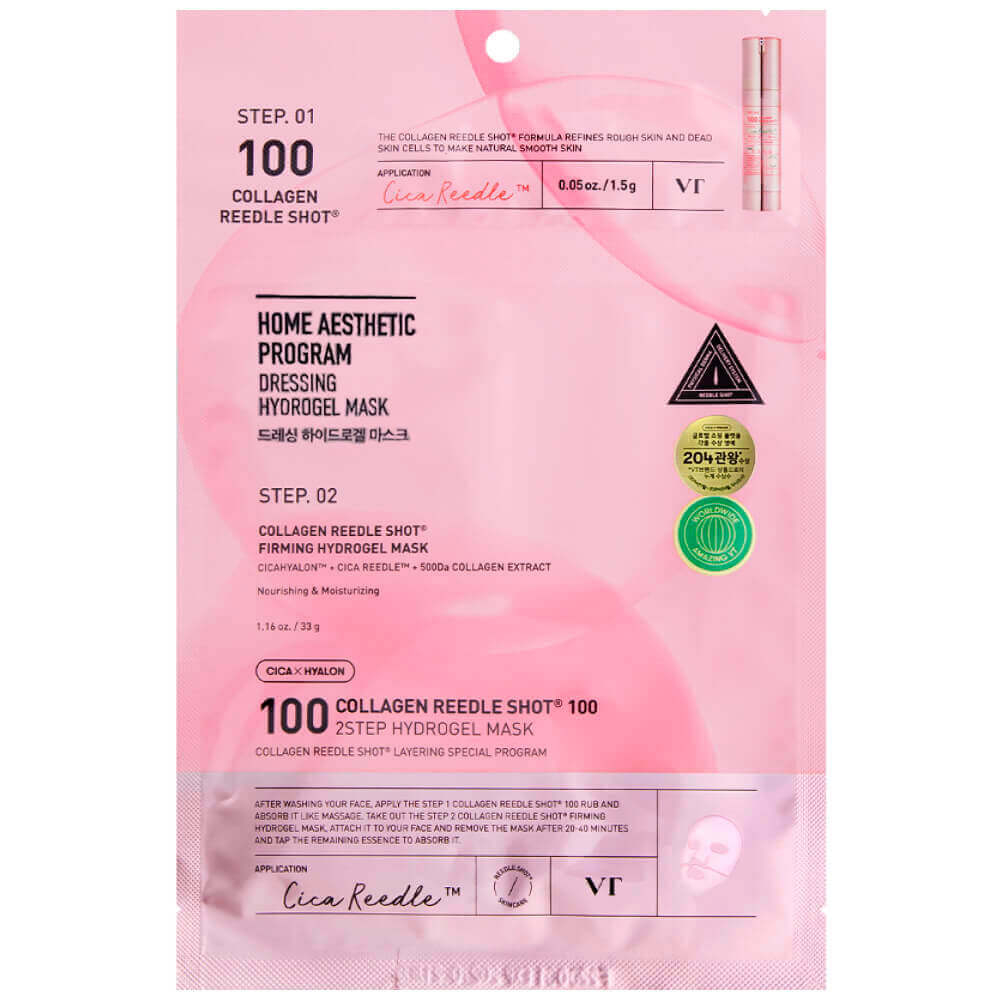 Гидрогелевая маска с коллагеном и микроиглами VTCOSMETICS Collagen Reedle Shot 100 Hydrogel Mask
