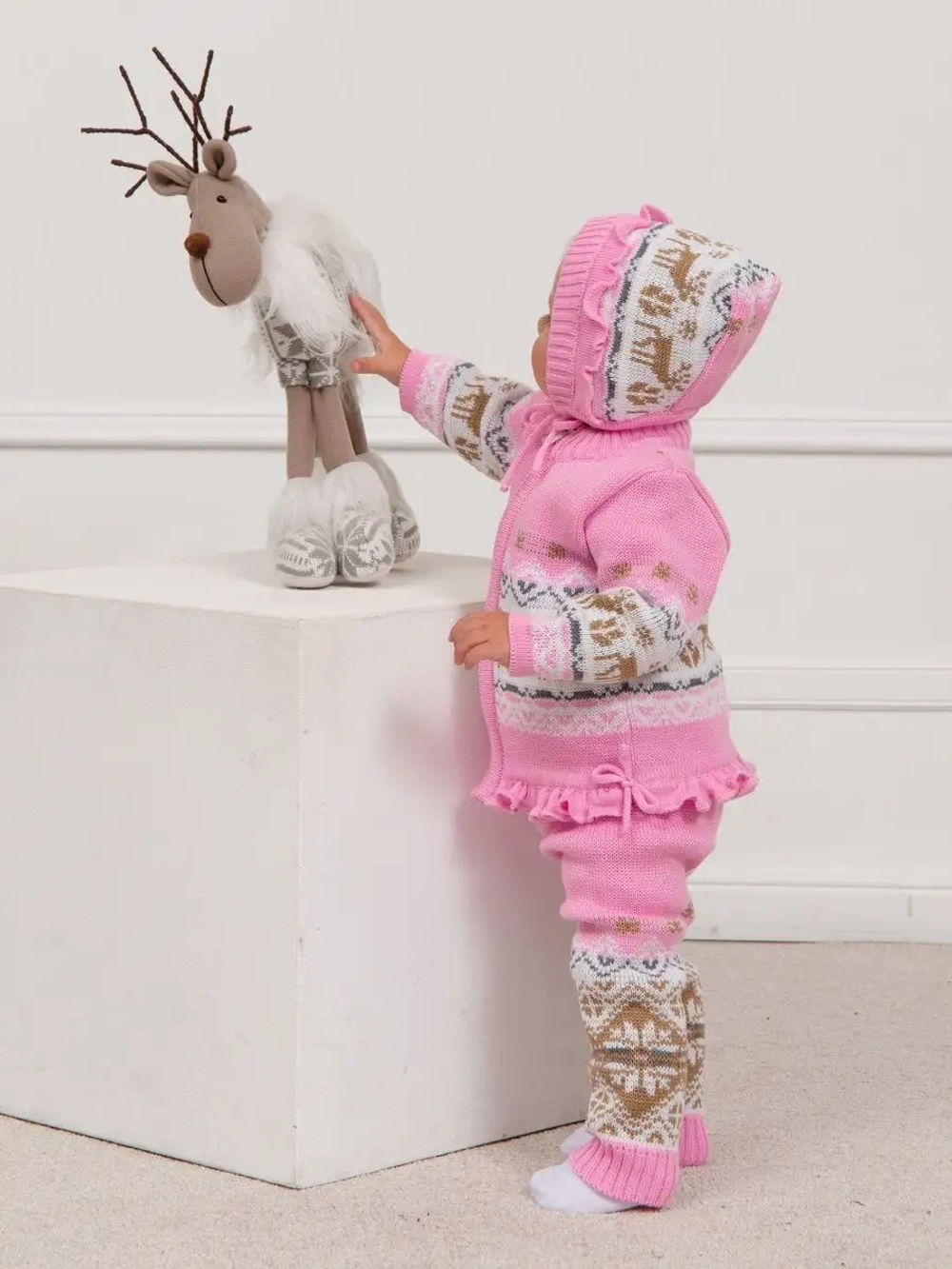 Костюм вязаный теплый