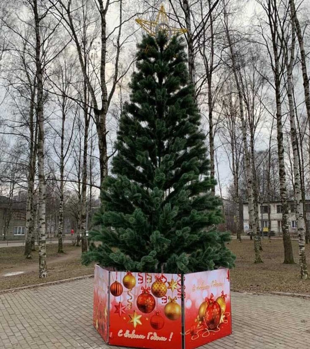 Ограждение для Ствольной уличной искусственной елки