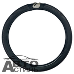 Оплетка на руль круглая Coolpart DIAMOND 50 (38*38) лебедь к/з черный/черный СТРАЗЫ L2088BL-BL