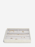 Органайзер для украшений и часов Stackers Classic Jewellery Box, 4 секции - Burgundy (Burgundy / бордовый / Burgundy / 600 / 700 / Органайзер-косметичка с крышкой)