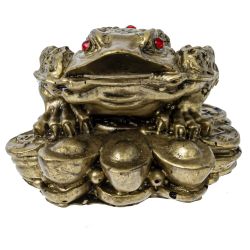 GAEM Фигурка декоративная "Лягушка денежная", L8 W7 H4,5 см