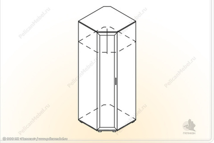 Шкаф угловой Триумф Ш-УГ