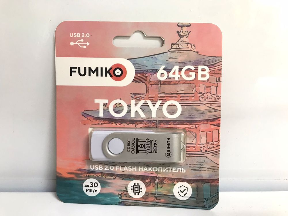 Флэшка FUMIKO TOKYO 64GB белая USB 2.0