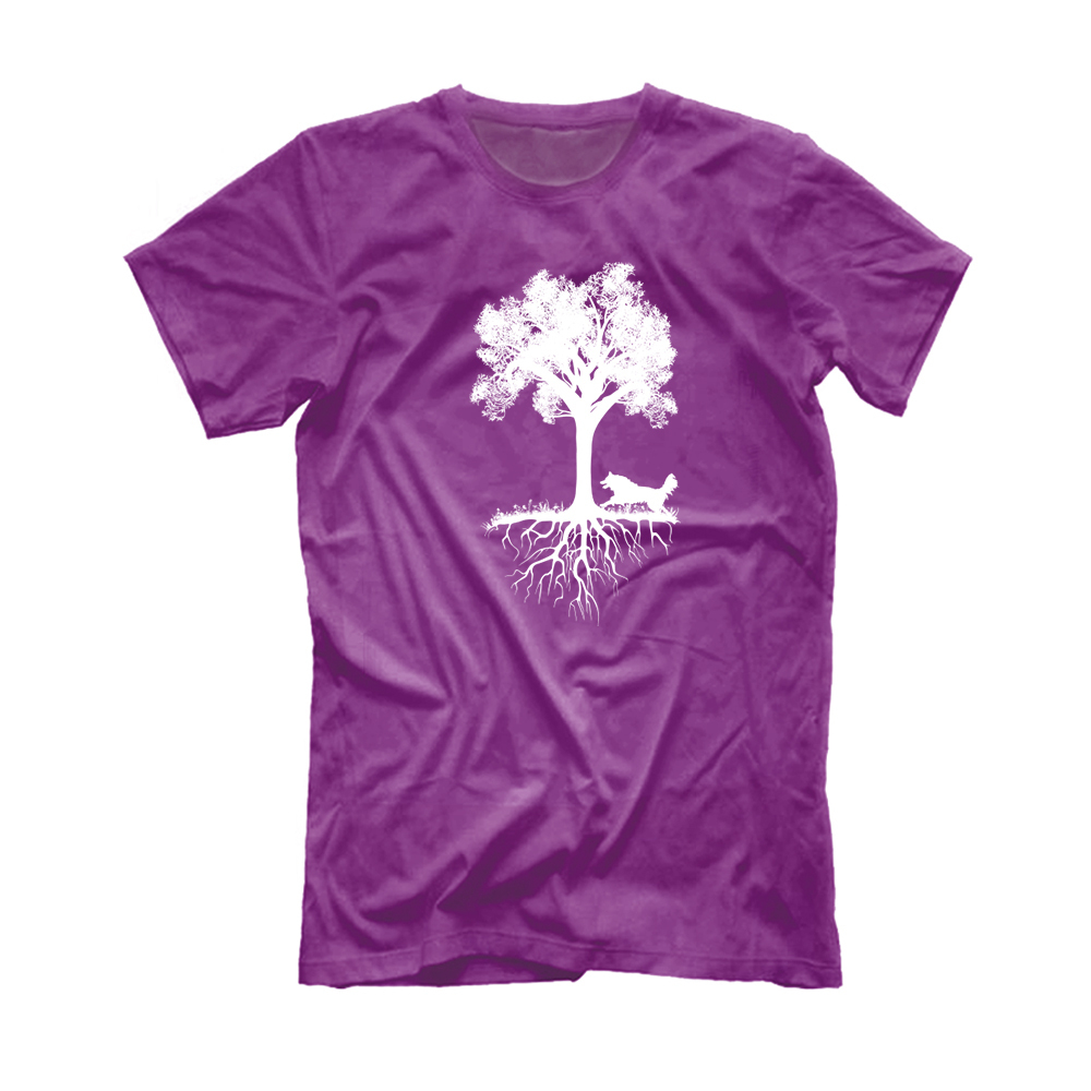 Футболка "Колли у дерева"