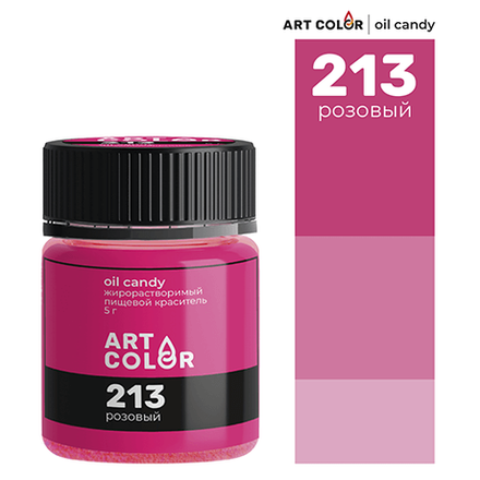 Краситель сухой жирорастворимый "Art Color Oil Candy" Розовый 5 гр