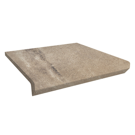 Paradyz Scandiano Rosso Ступень простая с капиносом структурная 330x300