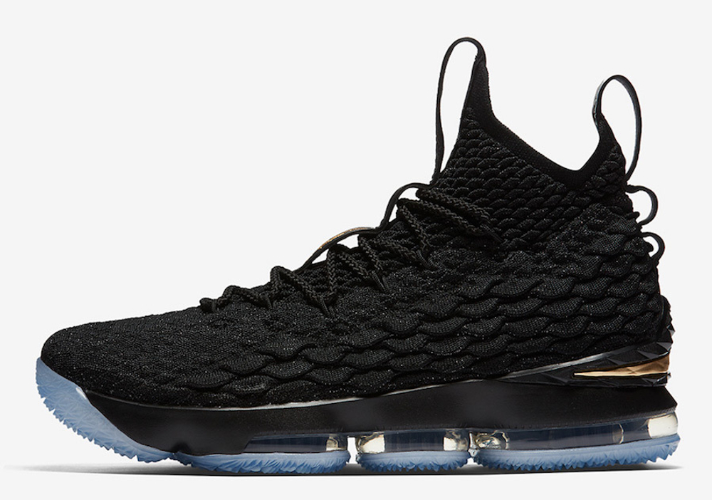 Nike LeBron 15 Black/Metallic Gold