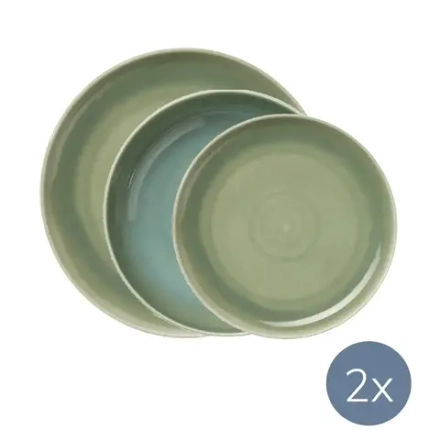 ASA Набор тарелок Saisons Agave на 2 персоны