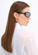 Спортивные очки LiP FLO / Matt Black - Mustard / PC Photochromic / ecLiPse Series ML Silver Smoke AF Lens